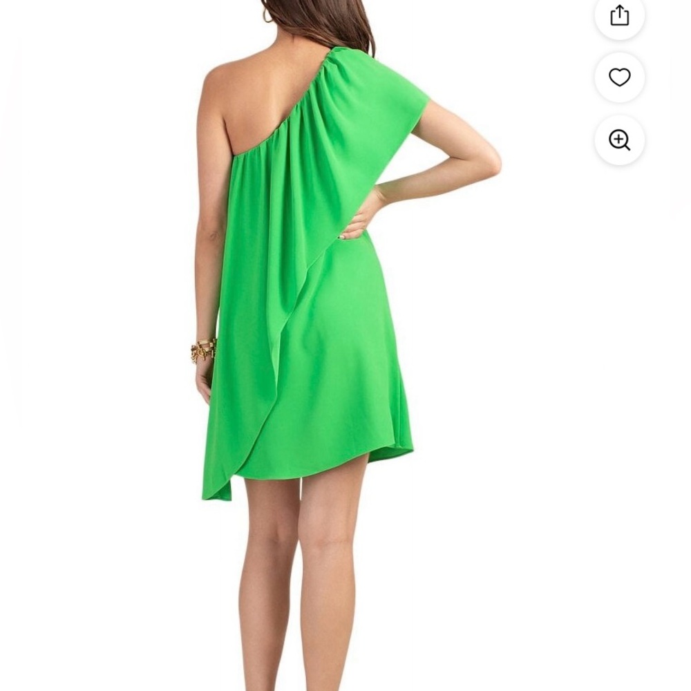 Trina Turk Women’s Green One Shoulder Mini Dress Size XS NWT - Picture 2 of 8